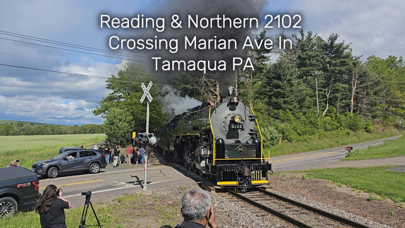 Reading & Northern 2102 Crossing Marian Ave In Tamaqua PA
